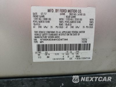 Zdjęcie 14 z 14 samochodu: 2017 FORD EXPLORER XLT VIN:1FM5K8D84HGD47344 - miniatura