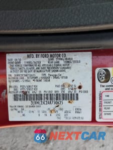 Zdjęcie 15 z 15 samochodu: 2010 LINCOLN MKZ VIN:3LNHL2JC2AR750625 - miniatura
