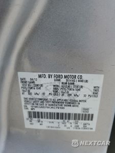 Zdjęcie 13 z 13 samochodu: 2012 FORD ESCAPE XLT VIN:1FMCU0D78CKC79100 - miniatura
