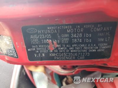 Zdjęcie 14 z 14 samochodu: 2005 HYUNDAI ACCENT GL VIN:KMHCG45C35U671273 - miniatura