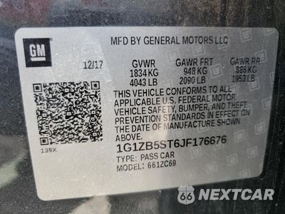 Zdjęcie 14 z 14 samochodu: 2018 CHEVROLET MALIBU LS VIN:1G1ZB5ST6JF176676 - miniatura