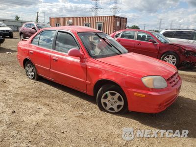 Czwarte zdjęcie samochodu z boku: 2005 HYUNDAI ACCENT GL VIN:KMHCG45C35U671273 - miniatura