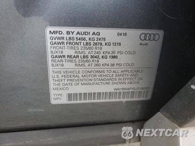 Zdjęcie 14 z 14 samochodu: 2018 AUDI Q5 PREMIUM PLUS VIN:WA1BNAFY0J2168301 - miniatura