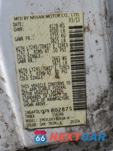 Zdjęcie 13 z 13 samochodu: 2015 NISSAN NV 2500 VIN:1N6AF0LYXFN802875 - miniatura