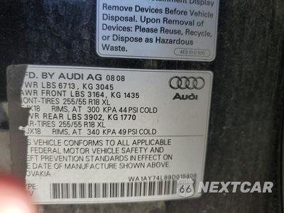 Zdjęcie 13 z 13 samochodu: 2009 AUDI Q7 3.6 QUATTRO VIN:WA1AY74L89D015808 - miniatura