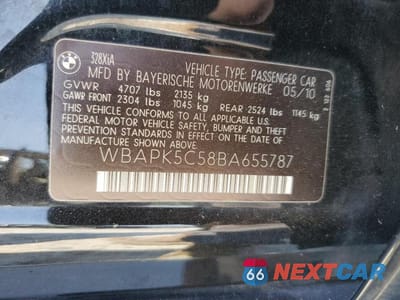 Zdjęcie 12 z 12 samochodu: 2011 BMW 328 XI SULEV VIN:WBAPK5C58BA655787 - miniatura