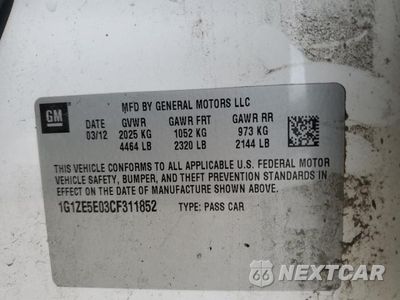 Zdjęcie 12 z 12 samochodu: 2012 CHEVROLET MALIBU LTZ VIN:1G1ZE5E03CF311852 - miniatura