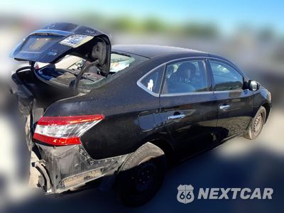 Trzecie zdjęcie samochodu z tyłu: 2014 NISSAN SENTRA S VIN:3N1AB7AP3EL674384 - miniatura
