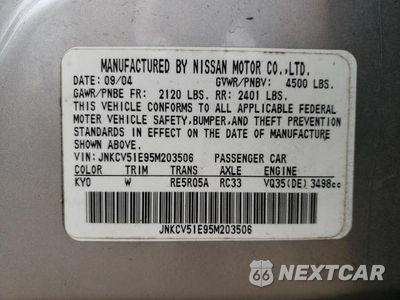 Zdjęcie 12 z 12 samochodu: 2005 INFINITI G35 VIN:JNKCV51E95M203506 - miniatura
