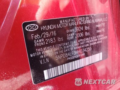 Zdjęcie 12 z 12 samochodu: 2017 HYUNDAI ELANTRA SE VIN:5NPD84LF3HH034255 - miniatura