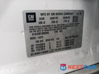 Zdjęcie 14 z 14 samochodu: 2018 BUICK ENCORE PREFERRED VIN:KL4CJASB7JB635456 - miniatura