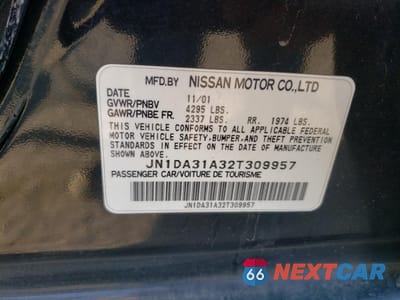 Zdjęcie 12 z 12 samochodu: 2002 NISSAN MAXIMA GLE VIN:JN1DA31A32T309957 - miniatura