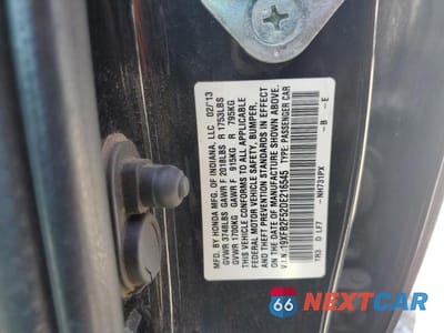 Zdjęcie 12 z 12 samochodu: 2013 HONDA CIVIC LX VIN:19XFB2F52DE216545 - miniatura