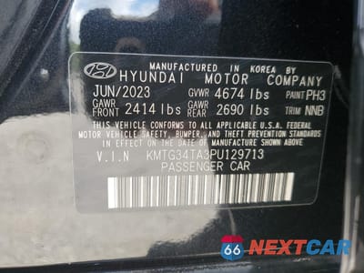Zdjęcie 14 z 14 samochodu: 2023 GENESIS G70 BASE VIN:KMTG34TA3PU129713 - miniatura
