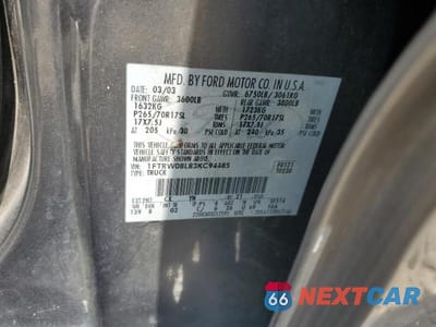 Zdjęcie 13 z 13 samochodu: 2003 FORD F150 SUPERCREW VIN:1FTRW08L83KC94485 - miniatura