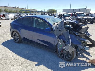 Czwarte zdjęcie samochodu z boku: 2022 TESLA MODEL Y VIN:7SAYGDEF8NF550948 - miniatura
