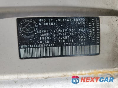 Zdjęcie 13 z 13 samochodu: 2011 VOLKSWAGEN GOLF VIN:WVWDA7AJ3BW165412 - miniatura