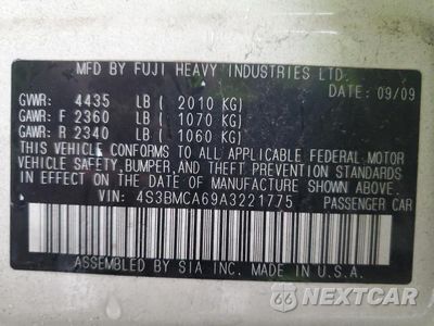 Zdjęcie 13 z 13 samochodu: 2010 SUBARU LEGACY 2.5I VIN:4S3BMCA69A3221775 - miniatura