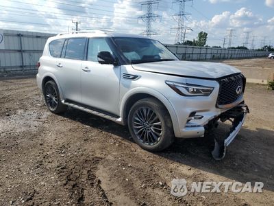 Czwarte zdjęcie samochodu z boku: 2022 INFINITI QX80 LUXE VIN:JN8AZ2AC2N9485344 - miniatura