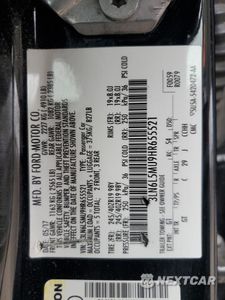 Zdjęcie 12 z 12 samochodu: 2017 LINCOLN MKZ HYBRID RESERVE VIN:3LN6L5MU9HR655521 - miniatura