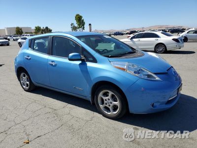 Czwarte zdjęcie samochodu z boku: 2013 NISSAN LEAF S VIN:1N4AZ0CP9DC405917 - miniatura