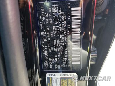 Zdjęcie 13 z 13 samochodu: 2020 HYUNDAI TUCSON LIMITED VIN:KM8J33AL3LU238911 - miniatura
