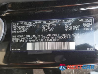 Zdjęcie 13 z 15 samochodu: 2024 VOLVO XC90 ULTIMATE VIN:YV4H60CF4R1255157 - miniatura