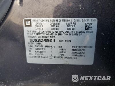Zdjęcie 12 z 14 samochodu: 2015 CHEVROLET SILVERADO K1500 LTZ VIN:3GCUKSEC5FG191011 - miniatura