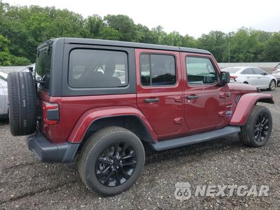 Trzecie zdjęcie samochodu z tyłu: 2021 JEEP WRANGLER UNLIMITED SAHARA 4XE VIN:1C4JJXP68MW774245 - miniatura