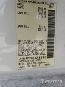 Zdjęcie 12 z 12 samochodu: 2019 NISSAN ALTIMA S VIN:1N4BL4BV2KN323588 - miniatura