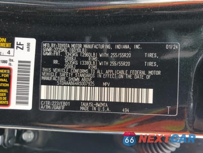 Zdjęcie 13 z 13 samochodu: 2024 LEXUS TX 350 BASE VIN:5TDAAAB64RS007925 - miniatura
