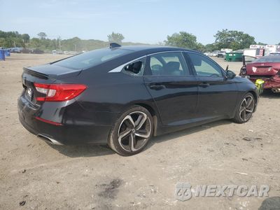Trzecie zdjęcie samochodu z tyłu: 2020 HONDA ACCORD SPORT VIN:1HGCV1F33LA123152 - miniatura