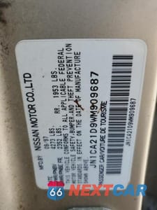 Zdjęcie 12 z 12 samochodu: 1998 NISSAN MAXIMA GLE VIN:JN1CA21D9WM909687 - miniatura