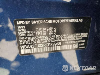 Zdjęcie 12 z 12 samochodu: 2024 BMW 530 I VIN:WBA43FJ03RCP88968 - miniatura