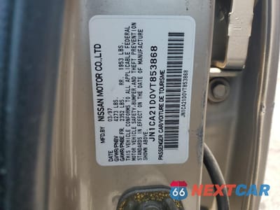 Zdjęcie 12 z 14 samochodu: 1997 NISSAN MAXIMA GLE VIN:JN1CA21D0VT853868 - miniatura