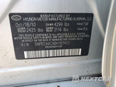 Zdjęcie 13 z 13 samochodu: 2011 HYUNDAI SONATA SE VIN:5NPEC4ACXBH183412 - miniatura