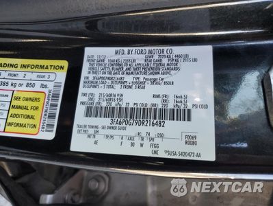 Zdjęcie 13 z 13 samochodu: 2013 FORD FUSION S VIN:3FA6P0G79DR216482 - miniatura