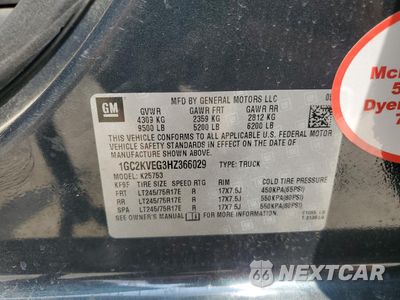 Zdjęcie 12 z 14 samochodu: 2017 CHEVROLET SILVERADO K2500 HEAVY DUTY LT VIN:1GC2KVEG3HZ366029 - miniatura