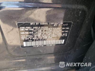 Zdjęcie 12 z 13 samochodu: 2018 SUBARU FORESTER 2.5I LIMITED VIN:JF2SJAJC2JH514697 - miniatura
