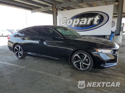 Czwarte zdjęcie samochodu z boku: 2022 HONDA ACCORD SPORT SE VIN:1HGCV1F43NA059822 - miniatura
