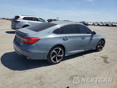 Trzecie zdjęcie samochodu z tyłu: 2022 HONDA ACCORD SPORT VIN:1HGCV1F34NA106427 - miniatura