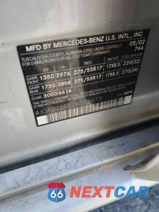 Zdjęcie 13 z 13 samochodu: 2002 MERCEDES-BENZ ML 500 VIN:4JGAB75E32A362473 - miniatura