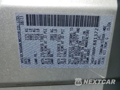 Zdjęcie 13 z 13 samochodu: 2023 NISSAN ROGUE SV VIN:5N1BT3BB6PC881372 - miniatura
