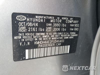 Zdjęcie 12 z 12 samochodu: 2015 HYUNDAI ELANTRA SE VIN:KMHDH4AE2FU346401 - miniatura