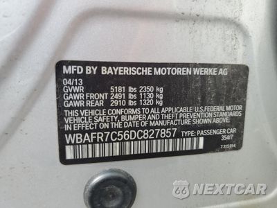 Zdjęcie 12 z 12 samochodu: 2013 BMW 535 I VIN:WBAFR7C56DC827857 - miniatura