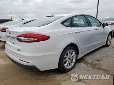 Trzecie zdjęcie samochodu z tyłu: 2020 FORD FUSION SE VIN:3FA6P0LU5LR264975 - miniatura