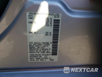 Zdjęcie 12 z 12 samochodu: 2019 NISSAN ALTIMA SL VIN:1N4BL4EV2KC201837 - miniatura