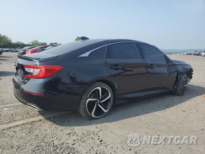 Trzecie zdjęcie samochodu z tyłu: 2018 HONDA ACCORD SPORT VIN:1HGCV2F33JA009638 - miniatura