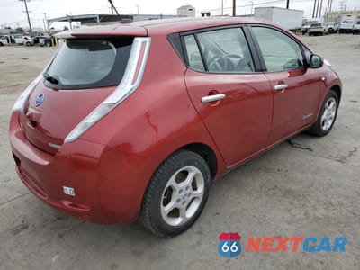 Trzecie zdjęcie samochodu z tyłu: 2012 NISSAN LEAF SV VIN:JN1AZ0CP2CT015527 - miniatura