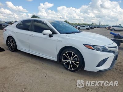 Czwarte zdjęcie samochodu z boku: 2019 TOYOTA CAMRY HYBRID VIN:4T1B21HK5KU517610 - miniatura
